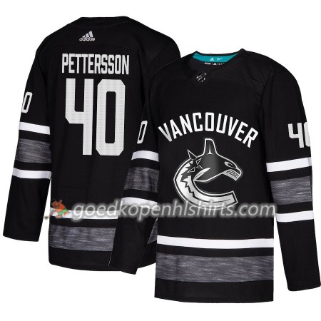 Vancouver Canucks Elias Pettersson 40 2019 All-Star Adidas Zwart Authentic Shirt - Mannen
